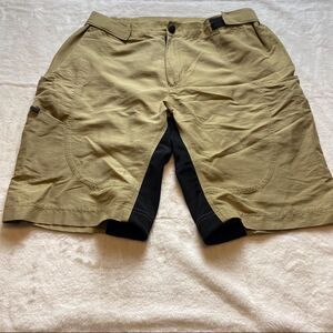 Nashbar Khaki/Black Bike Shorts Size Large